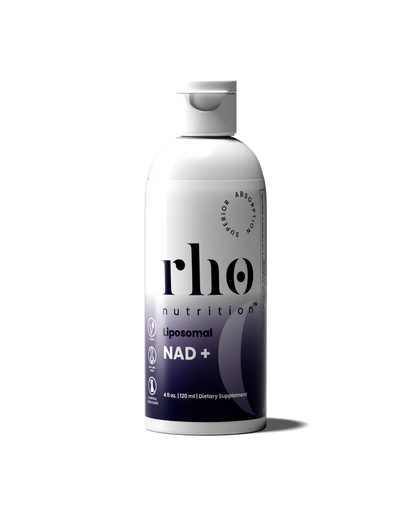 Rho Nutrition Liposomal NAD+ – Liquid Supplement Designed to Help Support Absorption – Active Form of NAD+ Helps Support Normal Cellular Health, Healthy Aging, Energy Metabolism and Overall Vitality